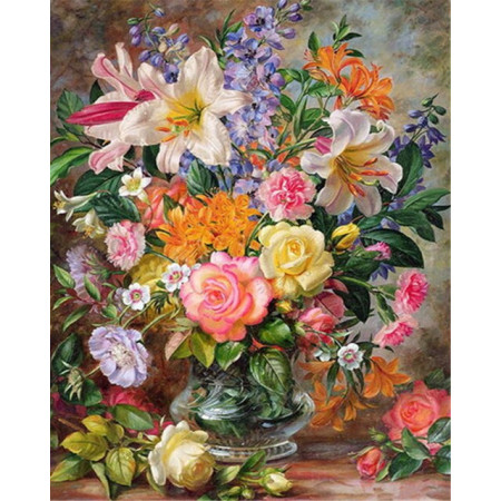 Diamond Painting - Broderie Diamant - Bouquet de fleurs clarence