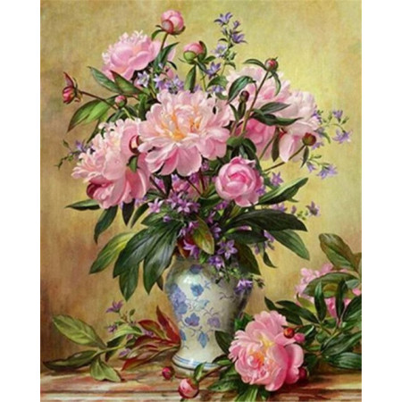 Diamond Painting - Broderie Diamant - Bouquet de fleurs vivaline