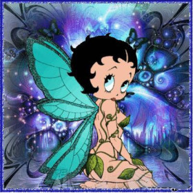 Diamond Painting - Broderie Diamant - Betty boop papillon