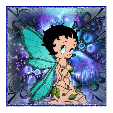 Diamond Painting - Broderie Diamant - Betty boop papillon