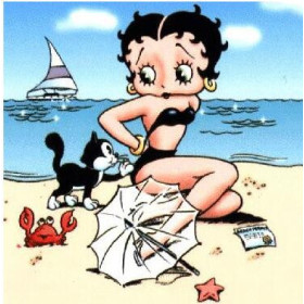 Diamond Painting - Broderie Diamant - Betty a la plage