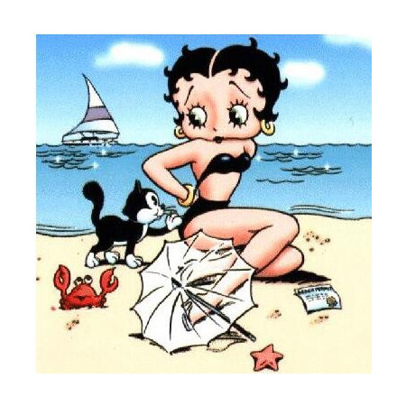 Diamond Painting - Broderie Diamant - Betty a la plage