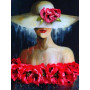 Diamond Painting - Broderie Diamant - Femme au chapeau georgie