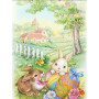 Diamond Painting - Broderie Diamant - Lapin et œuf pature