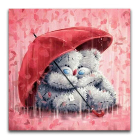 Diamond Painting - Broderie Diamant - Ourson peluche parapluie