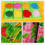 Diamond Painting - Broderie Diamant - Ourson peluche fleurs rose