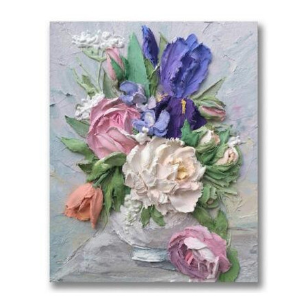 Diamond Painting - Broderie Diamant - Fleurs rose et pivoine Birgit