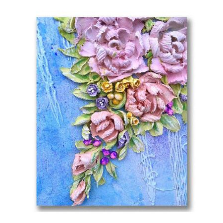 Diamond Painting - Broderie Diamant - Fleurs rose et pivoine Madlen