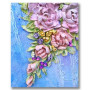 Diamond Painting - Broderie Diamant - Fleurs rose et pivoine Madlen