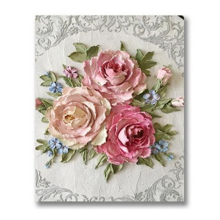 Diamond Painting - Broderie Diamant - Fleurs rose et pivoine Melissa