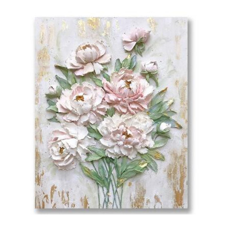 Diamond Painting - Broderie Diamant - Fleurs rose et pivoine Naomi