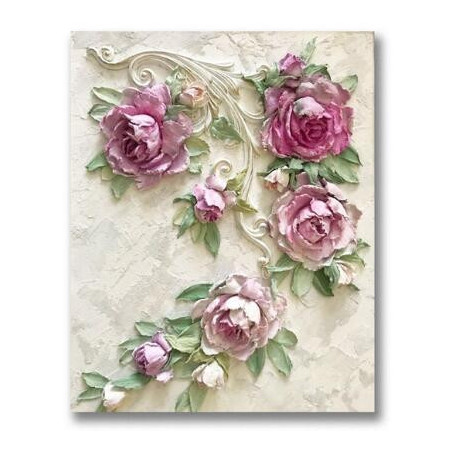 Diamond Painting - Broderie Diamant - Fleurs rose et pivoine Nora