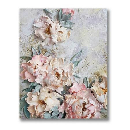 Diamond Painting - Broderie Diamant - Fleurs rose et pivoine Renate