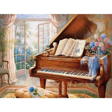 Diamond Painting - Broderie Diamant - Piano Décor de luxe