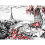 Haft diamentowy - Diamond Painting - krajobraz z ulicy Paris Balcon