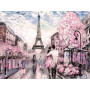 Diamond Painting - Broderie Diamant - Paysage de rue Paris Rosine