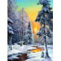 Diamond Painting - Broderie Diamant - Paysage Hivernal Riviére