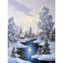 Diamond Painting - Broderie Diamant - Paysage Hivernal Laponie