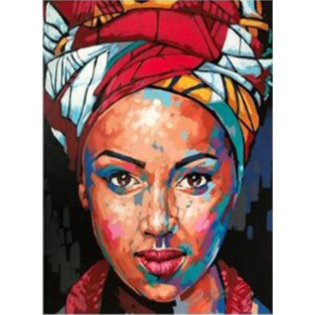 Diamond Painting - Broderie Diamant - Femme Africaine Aya