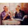 Diamond Painting - Broderie Diamant - Couple âgé Prend le café