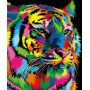 Diamond Painting - Broderie Diamant - Tigre coloré