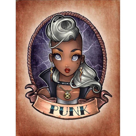 Haft diamentowy - Diamond Painting - Dziewczyna Punk