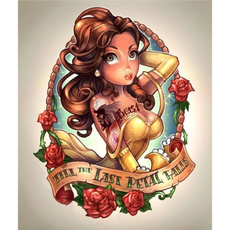 Haft diamentowy - Diamond Painting - Dziewczyna Do Ostatnich Petal Hills