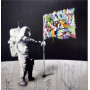 Diamond Painting - Broderie Diamant - Astronaute Graffiti