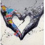 Diamond Painting - Broderie Diamant - Mains Coeur Graffiti