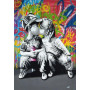 Diamond Painting - Broderie Diamant - Graffiti Kiss Love Children