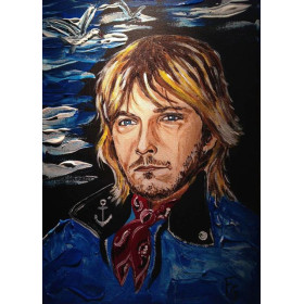 Diamond Painting - Broderie Diamant - Chanteur Renaud Série D