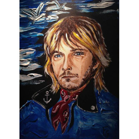 Diamond Painting - Broderie Diamant - Chanteur Renaud Série D