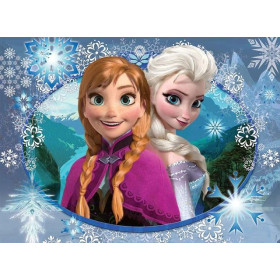 Diamond Painting - Broderie Diamant Portrait Anna et Elsa - Sœurs Disney Magiques