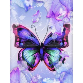 Diamond Painting - Broderie Diamant - Papillon Cristal Série A