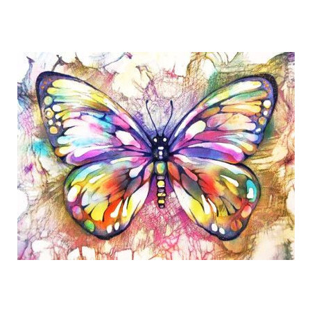 Diamond Painting - Broderie Diamant - Papillon Cristal Série H