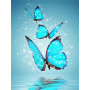 Diamond Painting - Broderie Diamant - Papillon Cristal Série L