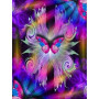 Diamond Painting - Broderie Diamant - Fleurs Et Papillon couleur 3D Q