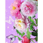 Diamond Painting - Broderie Diamant - Fleurs Et Papillon couleur 3D T