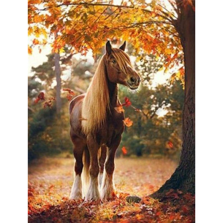 Diamond Painting - Broderie Diamant -Cheval Sous Un Arbre