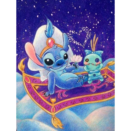 Diamond Painting - Broderie Diamant Disney Stitch En Tapis Volant