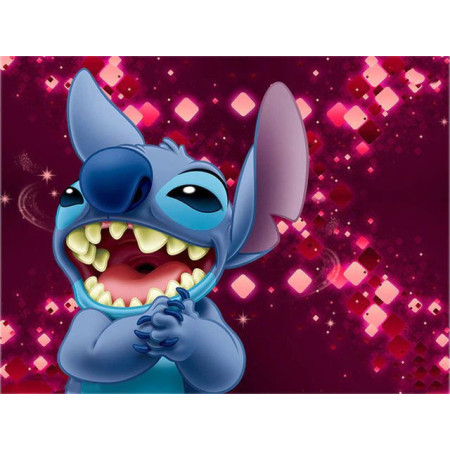 Diamond Painting - Broderie Diamant Stitch Malin - Sourire Disney Malicieux