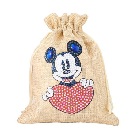 Diamond Painting - Broderie Diamant - Sac à bonbons de noël en peinture diamant mickey coeur