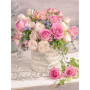 Diamond Painting - Broderie Diamant - Bouquet rose lumpa