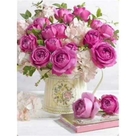 Haft diamentowy - Haft diamentowy - Bukiet Rosa