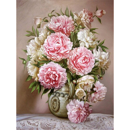 Haft diamentowy - Haft Diamentowy - bukiet Rosali