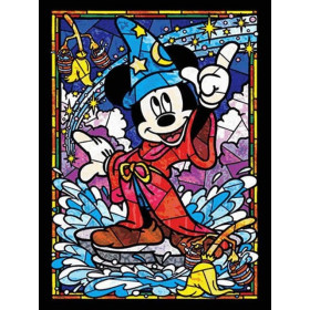 Diamond Painting - Diamond Painting Mickey Sorcier Fantaisie - Vitrail Disney Magique Féérique